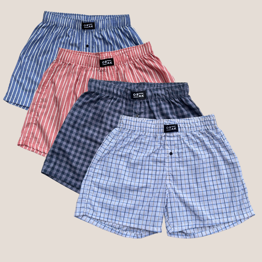 Men's Boxer Shorts Pack of 4