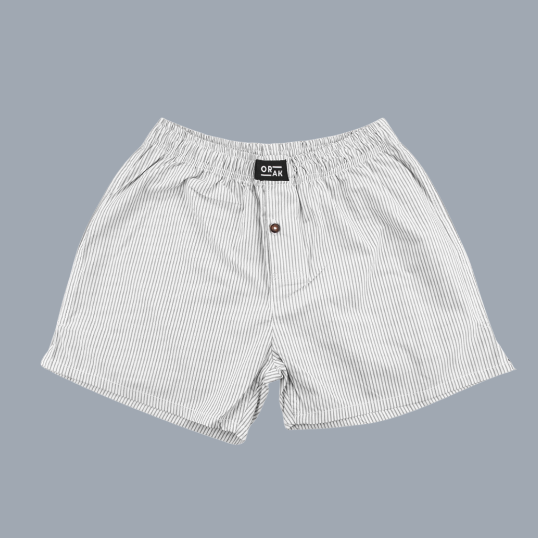Striped Cotton Boxer - Woven