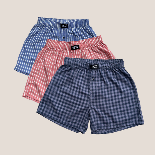 Men's Boxer Shorts Pack of 3