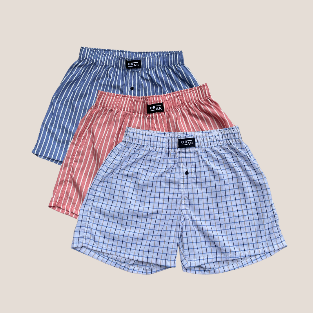 Men's Boxer Shorts Pack of 3