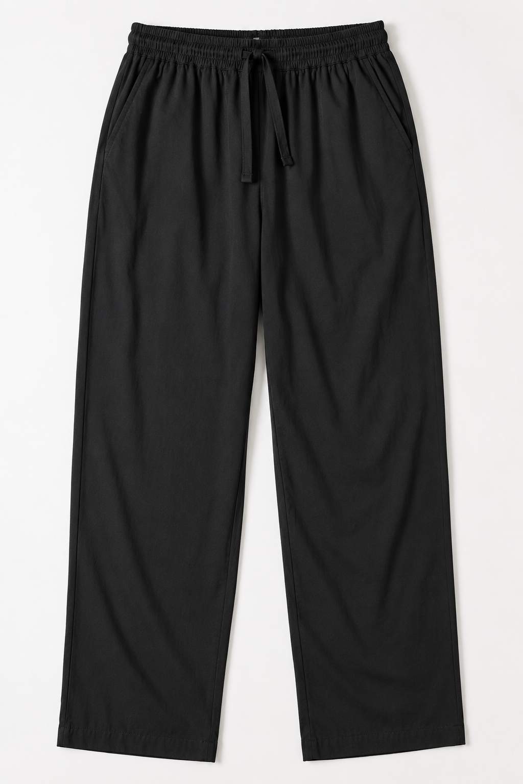 ORAK men's black relaxed woven casual trousers