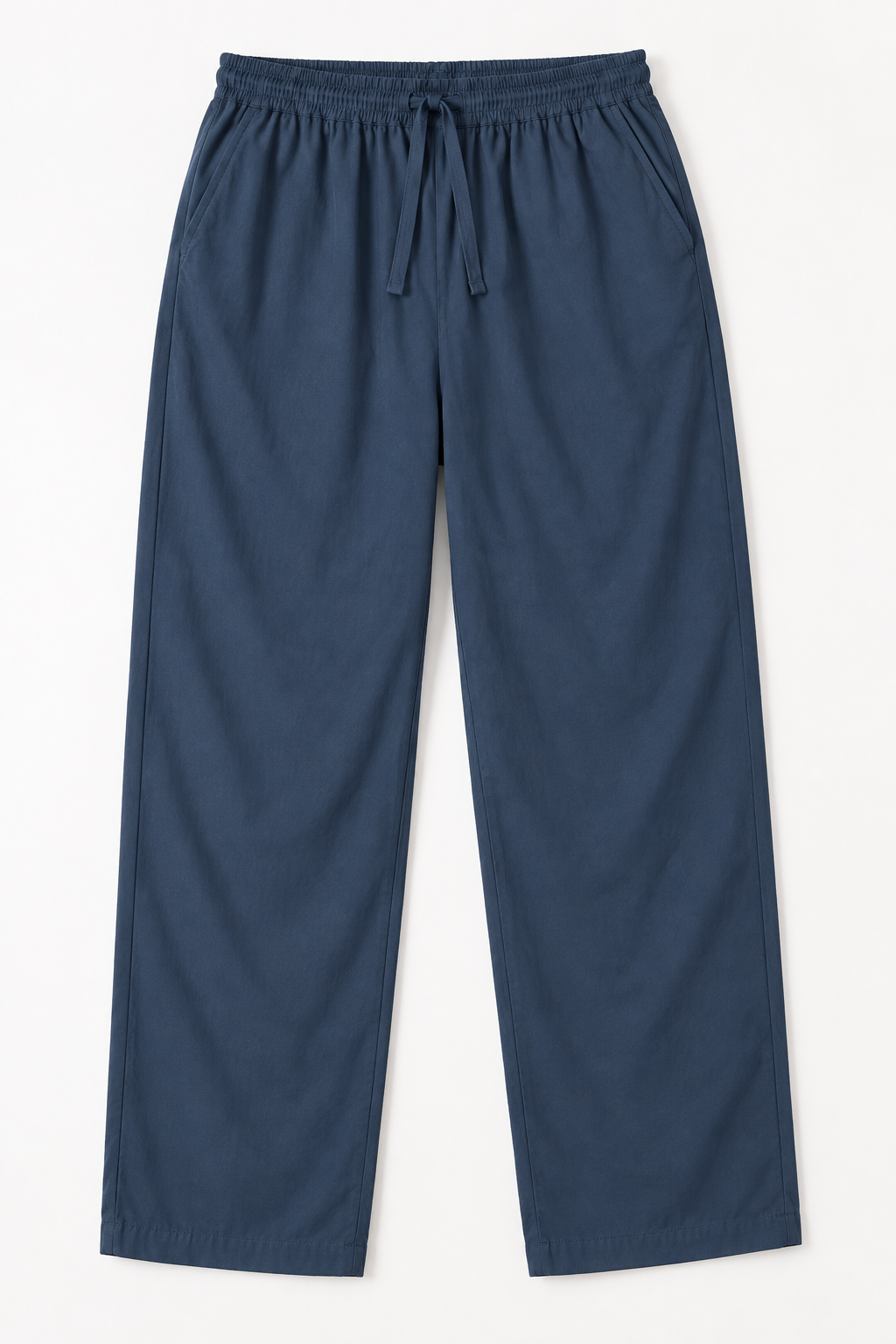 ORAK men's blue relaxed woven casual trousers