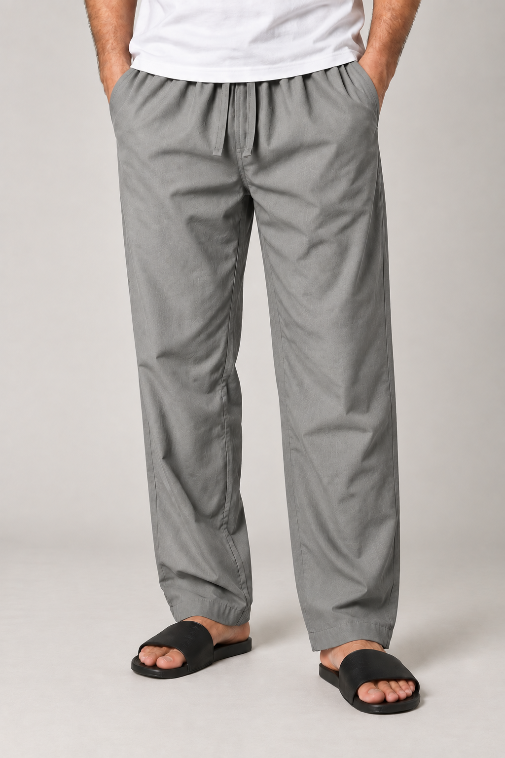 ORAK men's grey casual trousers product view