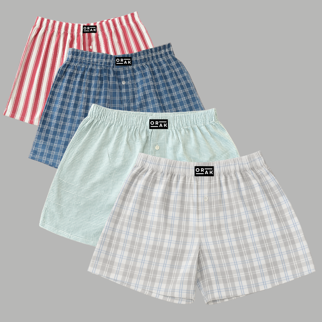Men's Boxer Shorts Pack of 4