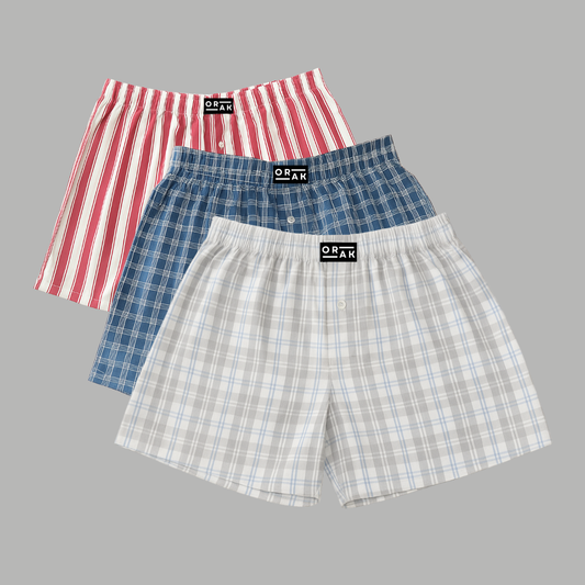 Men's Boxer Shorts Pack of 3
