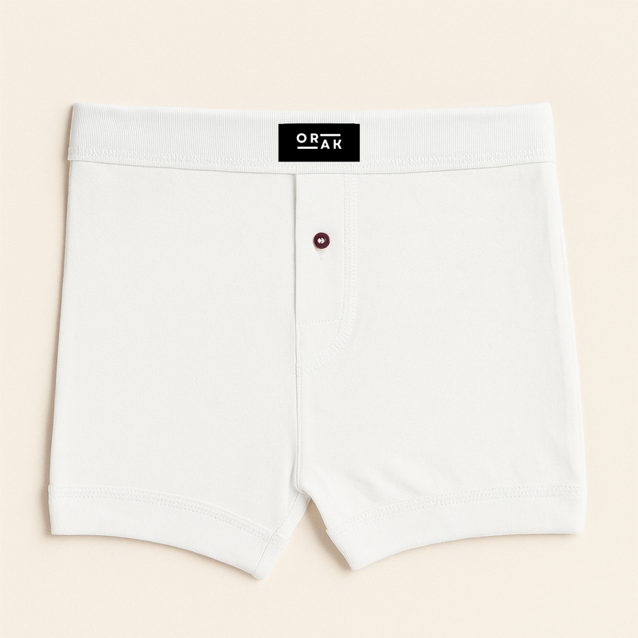 Men's Knitted Boxers - White